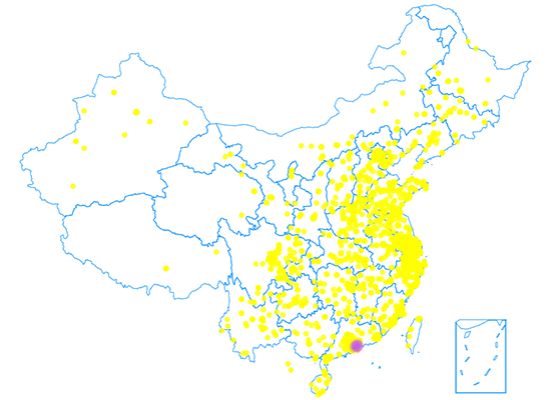 全国设备分布